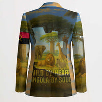 Angola Blazer with Savannah Wildlife Design and African Animal - Wonder Print Shop