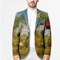 Angola Blazer with Savannah Wildlife Design and African Animal - Wonder Print Shop