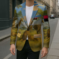 Angola Blazer with Savannah Wildlife Design and African Animal - Wonder Print Shop