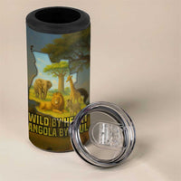 Angola 4 in 1 Can Cooler Tumbler with Savannah Wildlife Design and African Animal - Wonder Print Shop