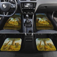 Angola Car Mats with Savannah Wildlife Design and African Animal - Wonder Print Shop