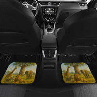 Angola Car Mats with Savannah Wildlife Design and African Animal - Wonder Print Shop