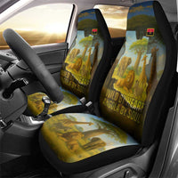 Angola Car Seat Cover with Savannah Wildlife Design and African Animal - Wonder Print Shop