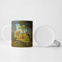 Angola Ceramic Mug with Savannah Wildlife Design and African Animal - Wonder Print Shop