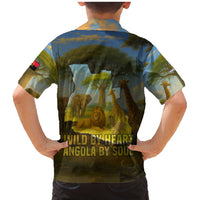 Angola Family Matching Mermaid Dress and Hawaiian Shirt with Savannah Wildlife Design and African Animal - Wonder Print Shop