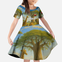 Angola Family Matching Mermaid Dress and Hawaiian Shirt with Savannah Wildlife Design and African Animal - Wonder Print Shop