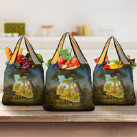 Angola Grocery Bag with Savannah Wildlife Design and African Animal - Wonder Print Shop