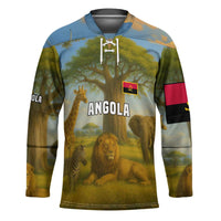 Angola Hockey Jersey with Savannah Wildlife Design and African Animal - Wonder Print Shop