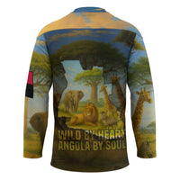 Angola Hockey Jersey with Savannah Wildlife Design and African Animal - Wonder Print Shop