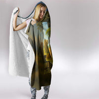 Angola Hooded Blanket with Savannah Wildlife Design and African Animal - Wonder Print Shop