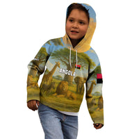 Angola Kid Hoodie with Savannah Wildlife Design and African Animal - Wonder Print Shop
