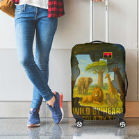 Angola Luggage Cover with Savannah Wildlife Design and African Animal - Wonder Print Shop