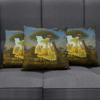 Angola Pillow Cover with Savannah Wildlife Design and African Animal - Wonder Print Shop