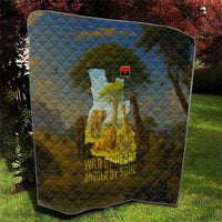 Angola Quilt with Savannah Wildlife Design and African Animal - Wonder Print Shop