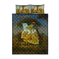 Angola Quilt Bed Set with Savannah Wildlife Design and African Animal - Wonder Print Shop
