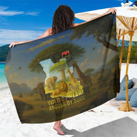 Angola Sarong with Savannah Wildlife Design and African Animal - Wonder Print Shop