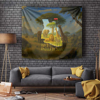 Angola Tapestry with Savannah Wildlife Design and African Animal - Wonder Print Shop