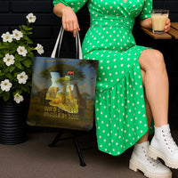 Angola Tote Bag with Savannah Wildlife Design and African Animal - Wonder Print Shop