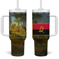 Angola Tumbler With Handle with Savannah Wildlife Design and African Animal - Wonder Print Shop