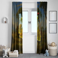 Angola Window Curtain with Savannah Wildlife Design and African Animal - Wonder Print Shop