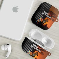 Angola AirPods Case with Sunset Zebra Design and African Nature - Wonder Print Shop
