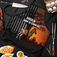 Angola Apron with Sunset Zebra Design and African Nature - Wonder Print Shop
