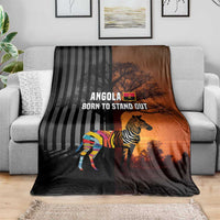Angola Blanket with Sunset Zebra Design and African Nature - Wonder Print Shop