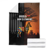 Angola Blanket with Sunset Zebra Design and African Nature - Wonder Print Shop