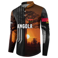 Angola Button Sweatshirt with Sunset Zebra Design and African Nature - Wonder Print Shop