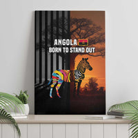 Angola Canvas Wall Art with Sunset Zebra Design and African Nature - Wonder Print Shop
