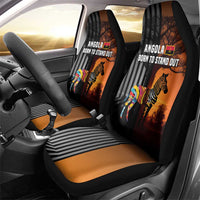 Angola Car Seat Cover with Sunset Zebra Design and African Nature - Wonder Print Shop