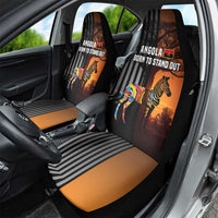 Angola Car Seat Cover with Sunset Zebra Design and African Nature - Wonder Print Shop