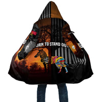 Angola Cloak with Sunset Zebra Design and African Nature - Wonder Print Shop