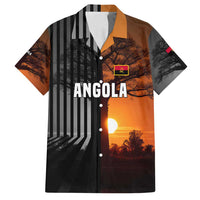 Angola Family Matching Long Sleeve Bodycon Dress and Hawaiian Shirt with Sunset Zebra Design and African Nature - Wonder Print Shop