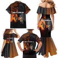 Angola Family Matching Mermaid Dress and Hawaiian Shirt with Sunset Zebra Design and African Nature - Wonder Print Shop