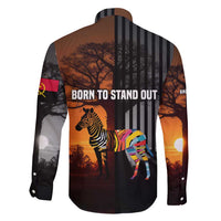 Angola Family Matching Mermaid Dress and Hawaiian Shirt with Sunset Zebra Design and African Nature - Wonder Print Shop