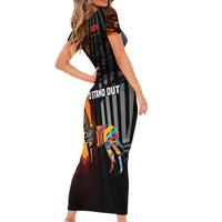 Angola Family Matching Short Sleeve Bodycon Dress and Hawaiian Shirt with Sunset Zebra Design and African Nature - Wonder Print Shop