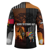 Angola Hockey Jersey with Sunset Zebra Design and African Nature - Wonder Print Shop