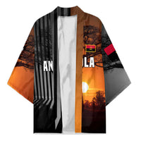 Angola Kimono with Sunset Zebra Design and African Nature - Wonder Print Shop