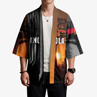 Angola Kimono with Sunset Zebra Design and African Nature - Wonder Print Shop