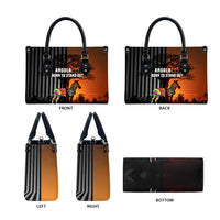 Angola Leather Bag with Sunset Zebra Design and African Nature - Wonder Print Shop