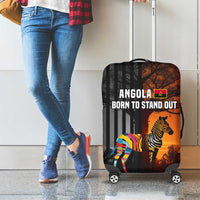 Angola Luggage Cover with Sunset Zebra Design and African Nature - Wonder Print Shop