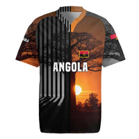 Angola Rugby Jersey with Sunset Zebra Design and African Nature - Wonder Print Shop