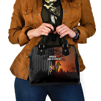 Angola Shoulder Handbag with Sunset Zebra Design and African Nature - Wonder Print Shop