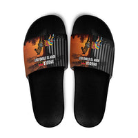 Angola Slide Sandals with Sunset Zebra Design and African Nature - Wonder Print Shop