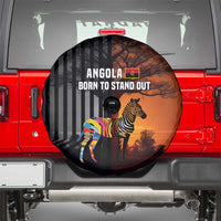 Angola Spare Tire Cover with Sunset Zebra Design and African Nature - Wonder Print Shop
