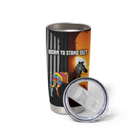 Angola Tumbler Cup with Sunset Zebra Design and African Nature - Wonder Print Shop