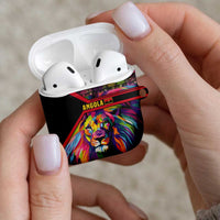 Angola AirPods Case with Multicolor Tribal Design and Vibrant Lion - Wonder Print Shop