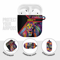 Angola AirPods Case with Multicolor Tribal Design and Vibrant Lion - Wonder Print Shop