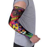 Angola Arm Sleeves with Multicolor Tribal Design and Vibrant Lion - Wonder Print Shop